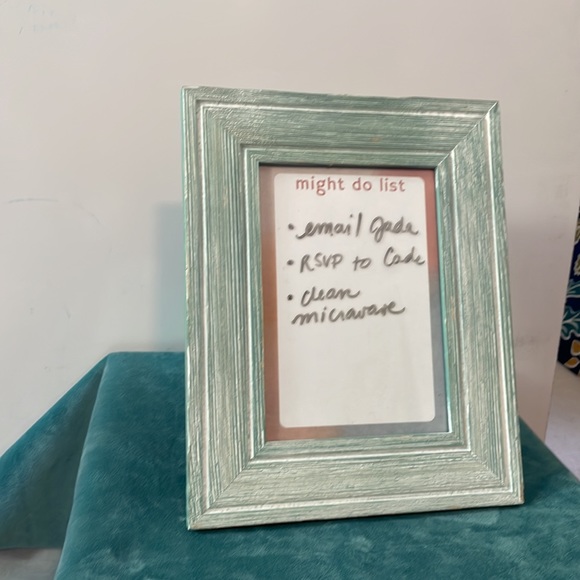 “Might Do” Dry Erase List in Teal Frame - Picture 4 of 5